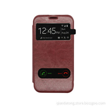Samsung Galaxy Note2 Flip Case with Tow Window Opened, Standing Function